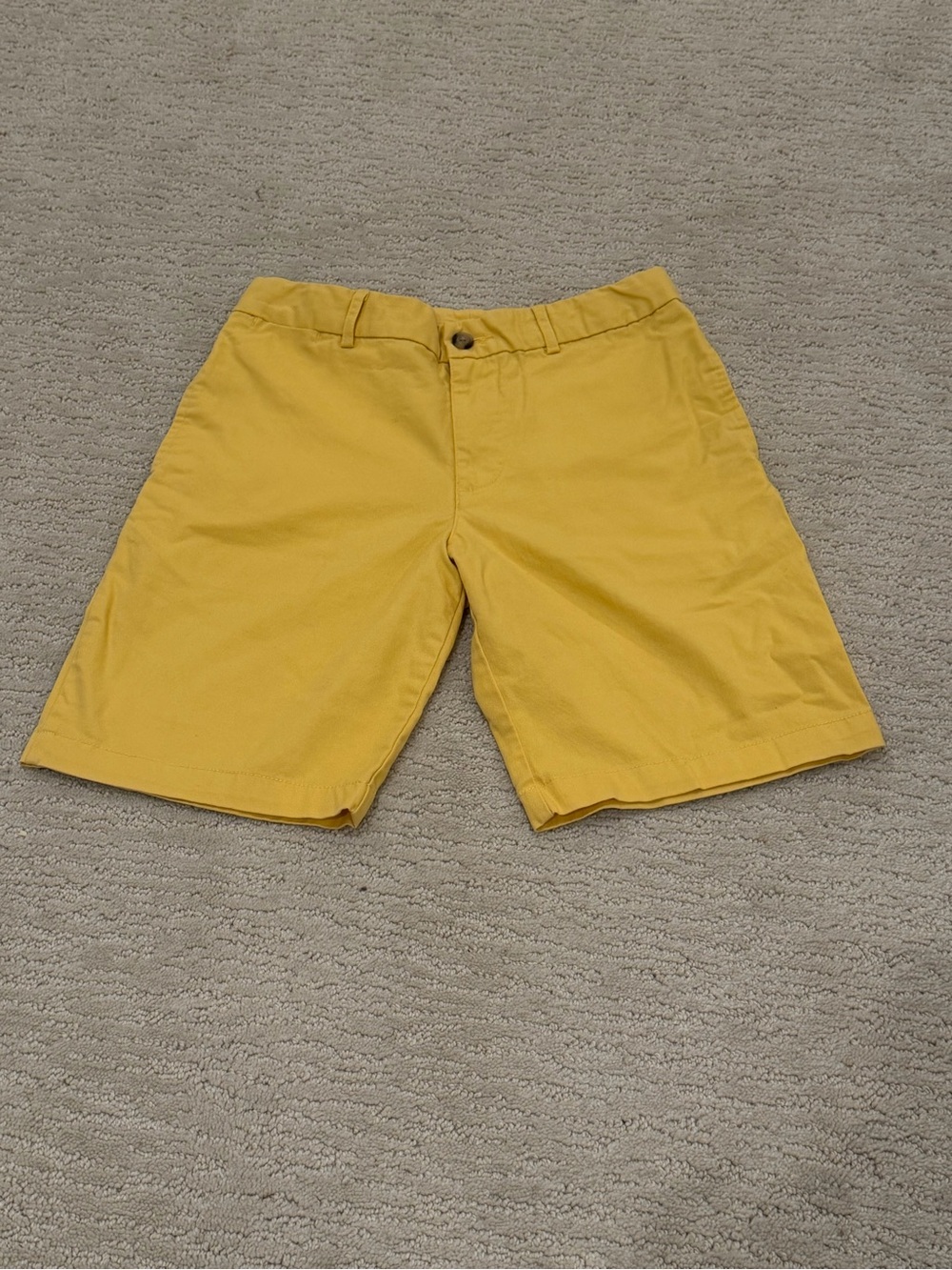 Boys Yellow Ralph Lauren Polo Shorts